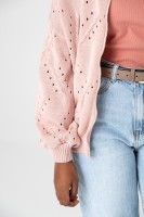 Kardigan Damski Blash Powder Pink