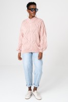Kardigan Damski Blash Powder Pink