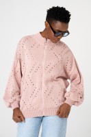 Kardigan Damski Blash Powder Pink