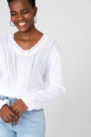 Sweter Damski Poze Ecru