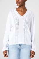Sweter Damski Poze Ecru
