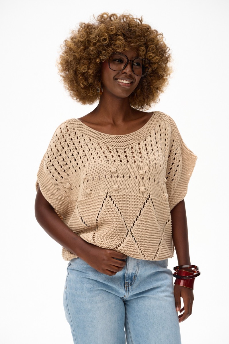 Bluzka Damska Haks Light Beige