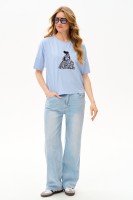 Bluzka Damska Czarli Light Blue