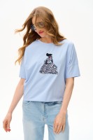 Bluzka Damska Czarli Light Blue