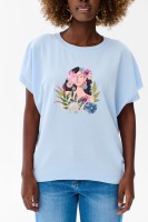 Bluzka Damska Garden Light Blue