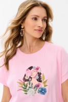 Bluzka Damska Garden Light Pink