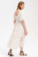 Sukienka Risa Flowers Light Beige