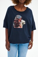 Bluzka Damska Yara Dark Navy