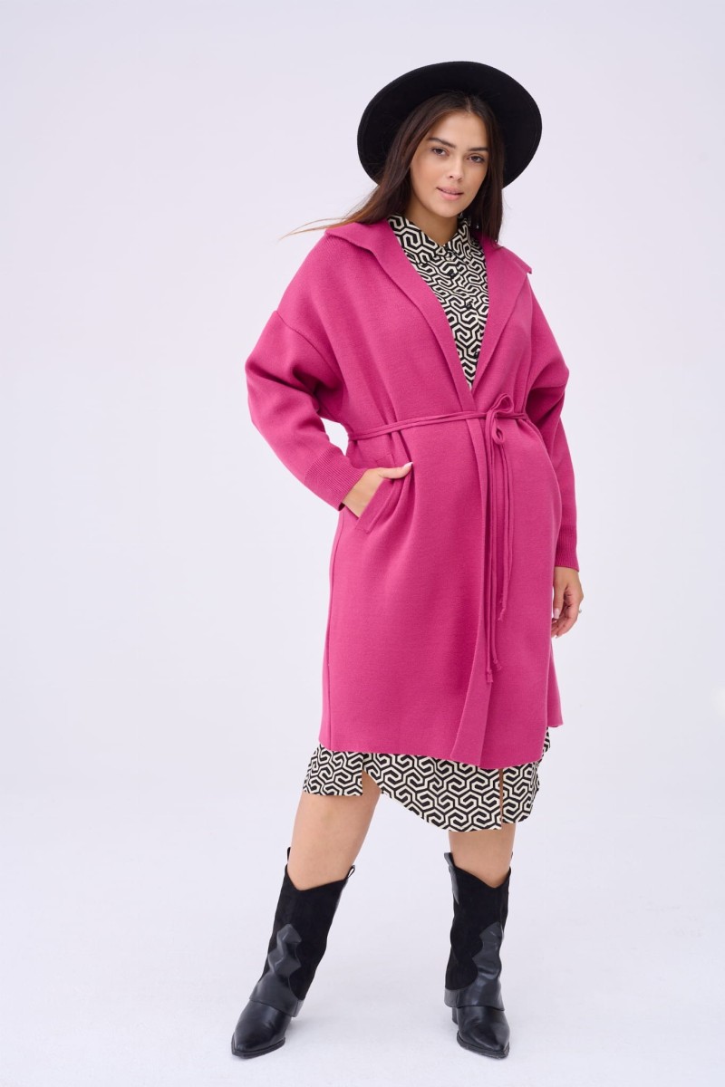 Płaszcz Damski Huggo Plus Size Rusted Rose