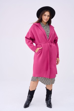 Płaszcz Damski Huggo Plus Size Rusted Rose