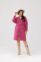 Płaszcz Damski Huggo Plus Size Rusted Rose