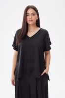 Bluzka Damska Cygaro Plus Size Czarny