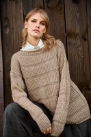 Sweter Damski Ramka BS Beż Melanż