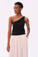 Top Damski Leslie Czarny Lurex