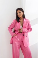 Spodnie damskie wide leg Róża candy różowe
