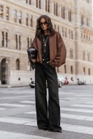 „City Chic” — Stylowa czekoladowa bomberka z charakterem