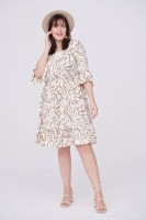 Sukienka Asiya Plus Size Ekri / Animal