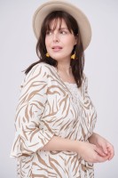 Sukienka Asiya Plus Size Ekri / Animal