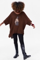 Sweter Damski Likola Chocolate