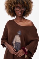 Sweter Damski Likola Chocolate