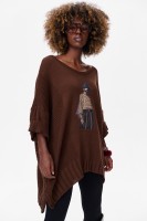 Sweter Damski Likola Chocolate