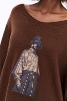 Sweter Damski Likola Chocolate