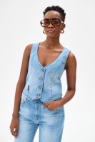 Kamizelka Damska 3D 1730 Light Jeans