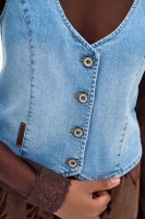 Kamizelka Damska 3D 1730 Light Jeans