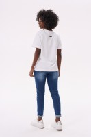 T-shirt Damski Mango Ecru