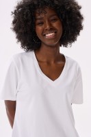 T-shirt Damski Mango Ecru