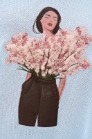 Sweter Damski Blooming Light Blue