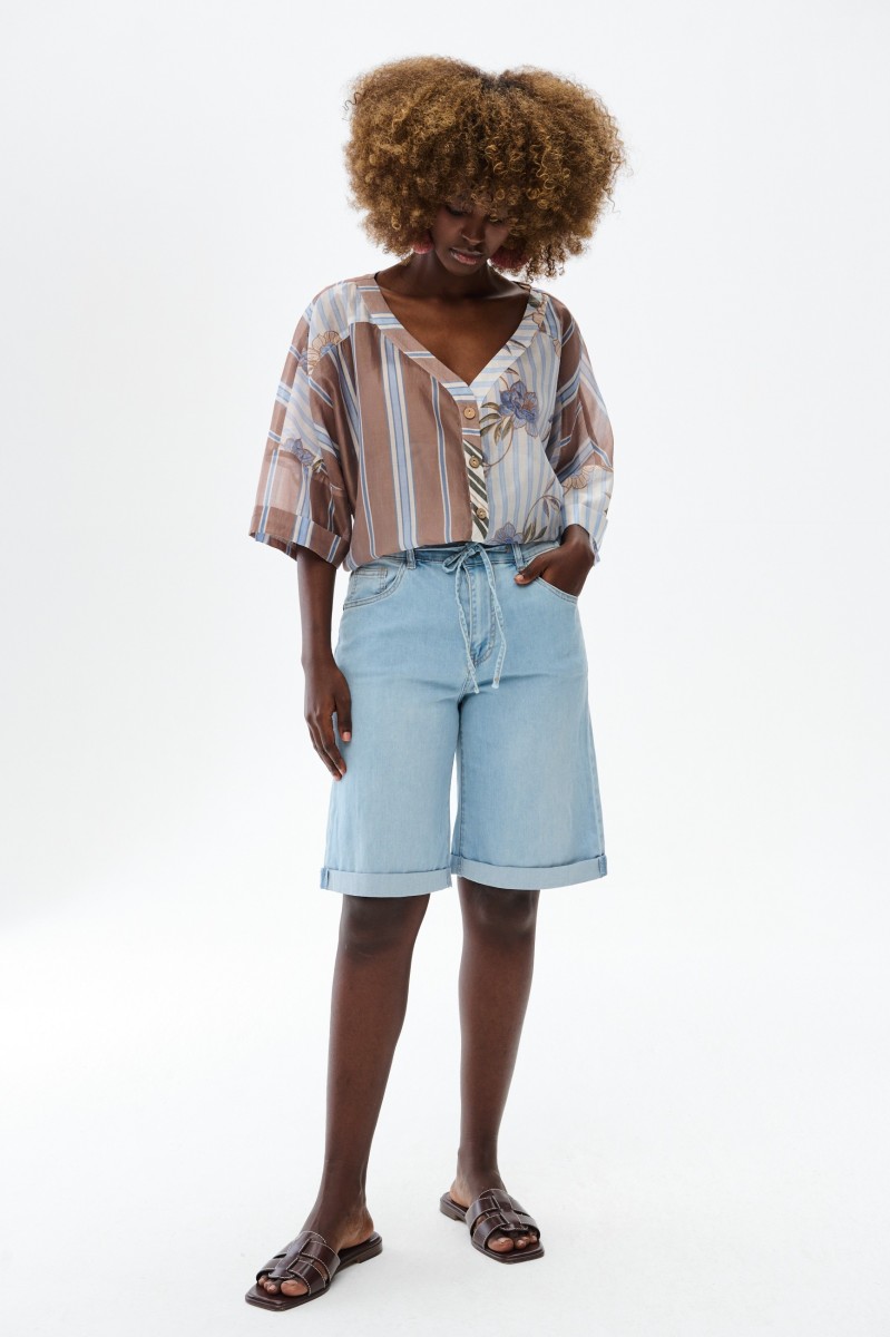 Bermudy Damskie 3D 1671S Jeans
