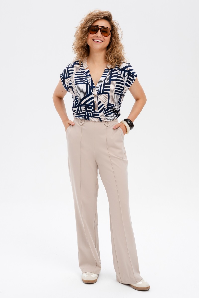 Spodnie Damskie Vigro Beige