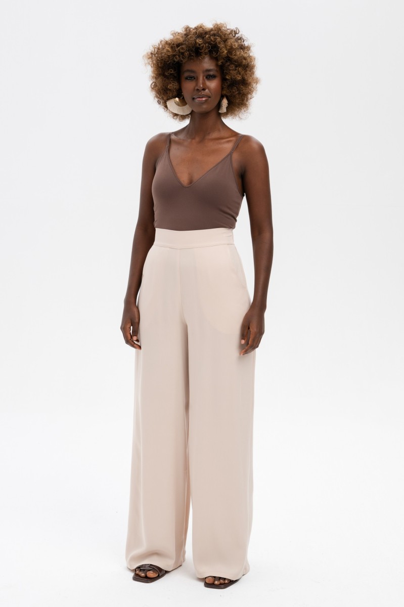Spodnie Damskie Queen Light Beige