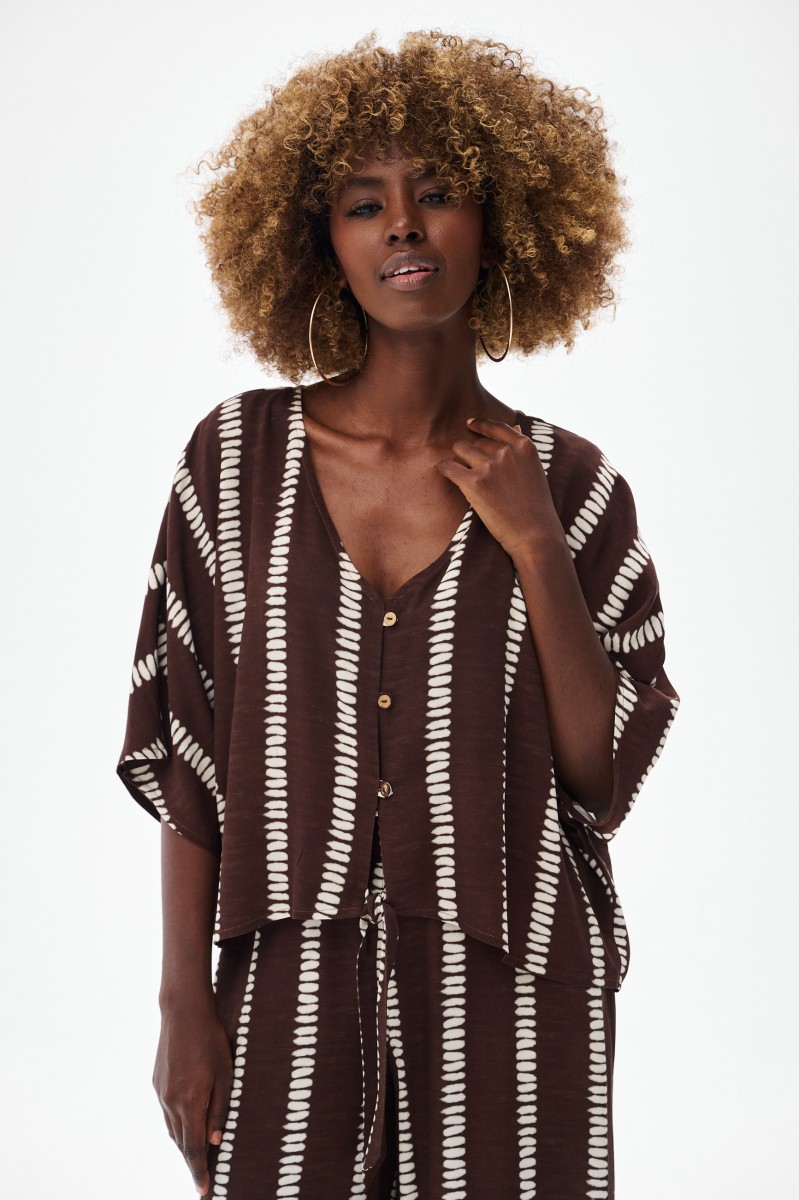Bluzka Damska Azari Brown