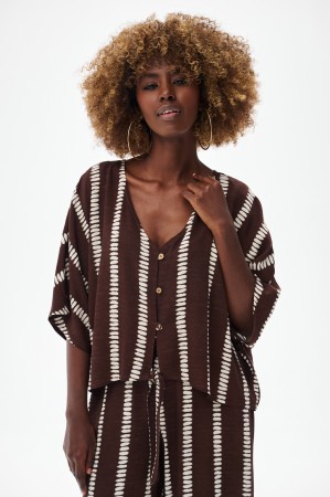 Bluzka Damska Azari Brown