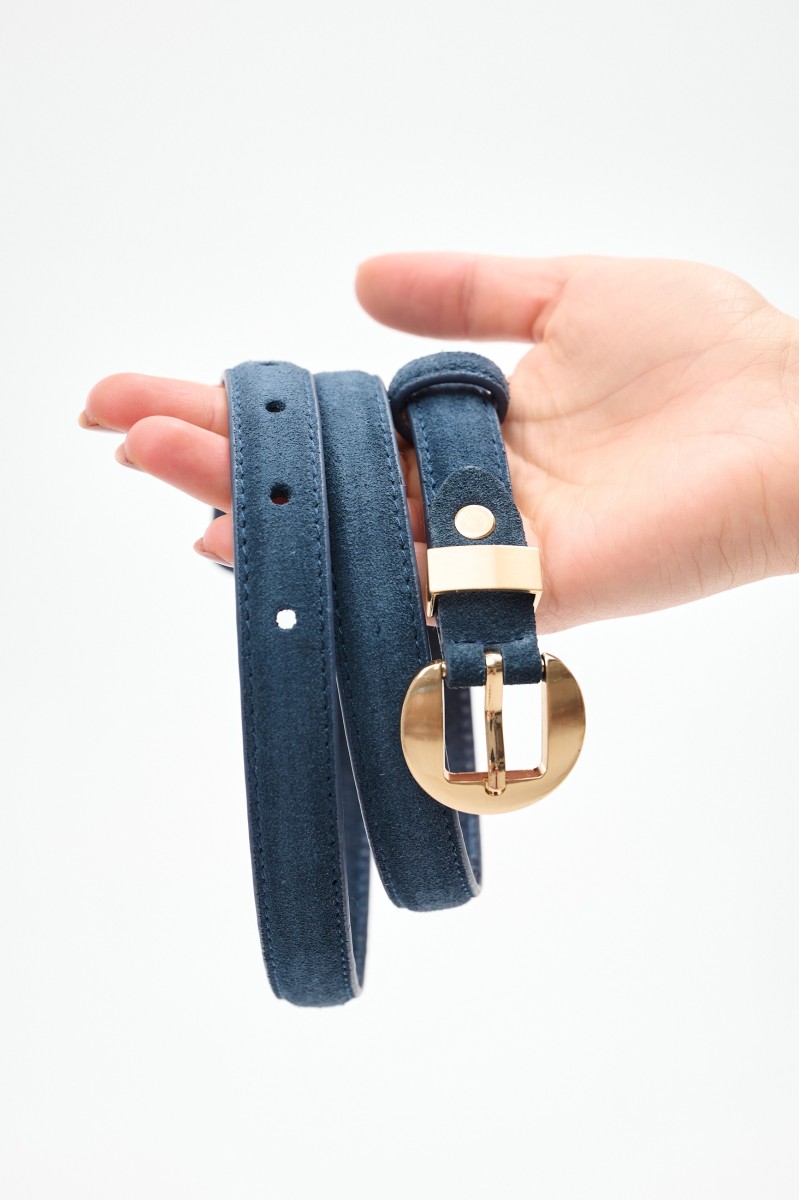 Pasek Damski LD2060 Skóra Nat. Denim