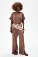 Apaszka YF 6740 Beige Flowers