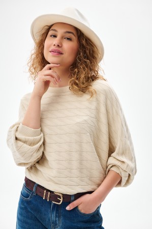 Bluzka Damska Kally Light Beige