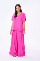 Bluzka Damska Cygaro Plus Size Fuksja
