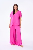 Bluzka Damska Cygaro Plus Size Fuksja