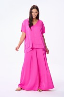 Bluzka Damska Cygaro Plus Size Fuksja