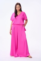 Bluzka Damska Cygaro Plus Size Fuksja