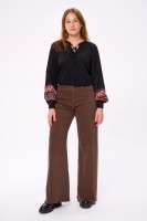 Jeansy Damskie 3D 9240 / 80 Czekolada