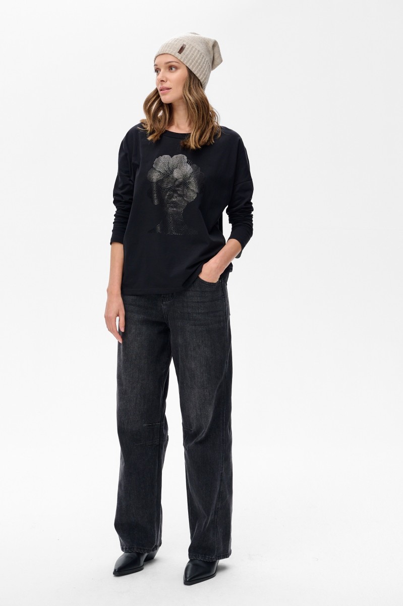 Jeansy Damskie 3D 9282  Black
