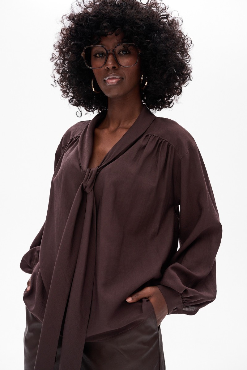 Bluzka Damska Lea Dark Chocolate