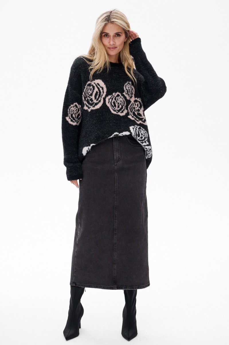 Spódnica 3D 9201 Black