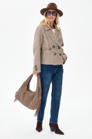 Torebka 6 BS Skóra Naturalna Beige