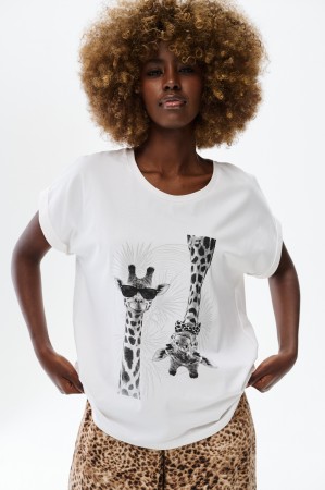 Bluzka Damska Bambi Ecru