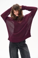 Sweter Damski Fidżi Aubergine